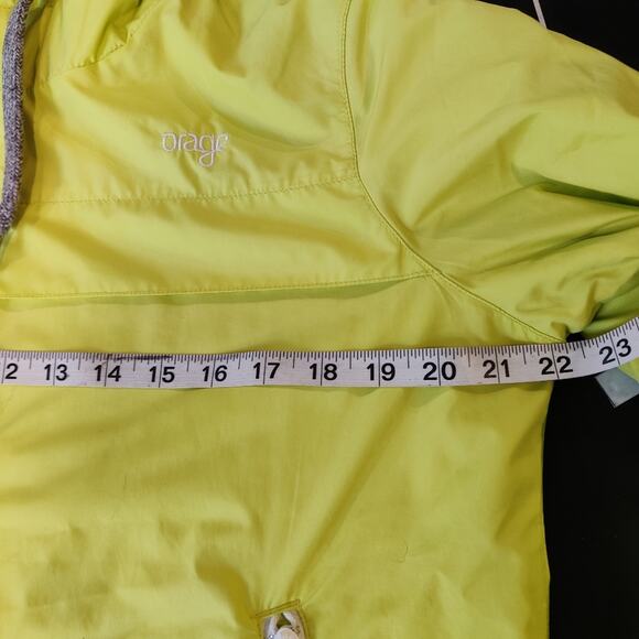 Orage Chartreuse/Lime Insulated Zip Up Jacket Size Large - Picture 14 of 14